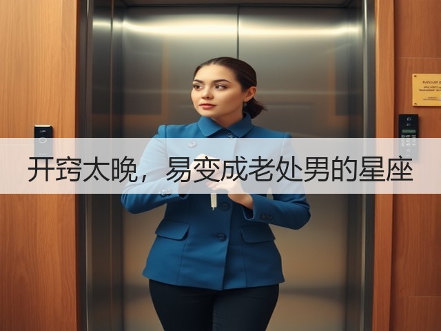 开窍太晚，易变成老处男的星座(图2)