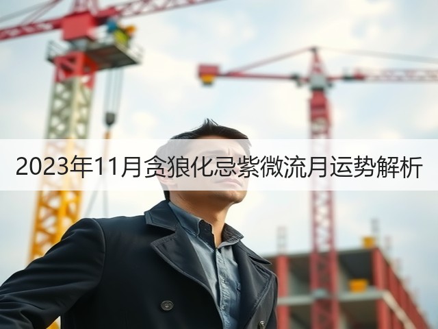 2023年11月贪狼化忌紫微流月运势解析(图3) 2023年11月贪狼化忌紫微流月运势解析(图3)