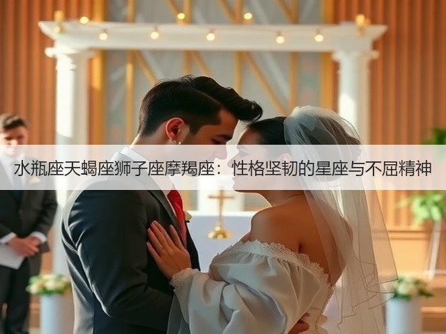 水瓶座天蝎座狮子座摩羯座：性格坚韧的星座与不屈精神(图3)