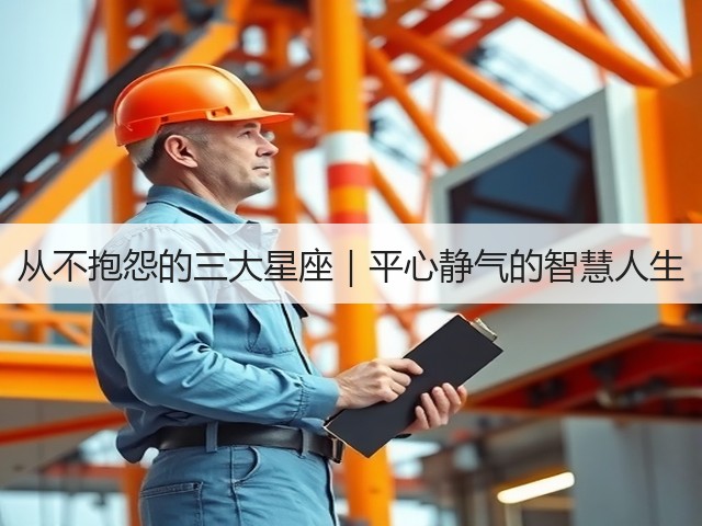 从不抱怨的三大星座|平心静气的智慧人生(图1) 从不抱怨的三大星座|平心静气的智慧人生(图1)