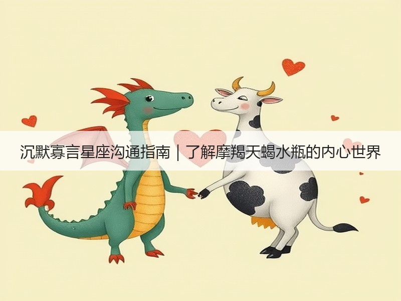 沉默寡言星座沟通指南｜了解摩羯天蝎水瓶的内心世界