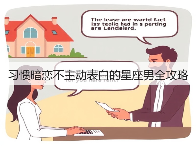 习惯暗恋不主动表白的星座男全攻略