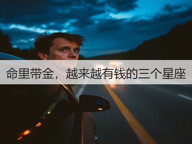 命里带金，越来越有钱的三个星座(图3)