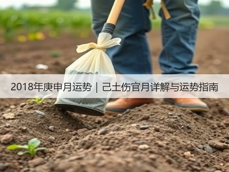 2018年庚申月运势｜己土伤官月详解与运势指南