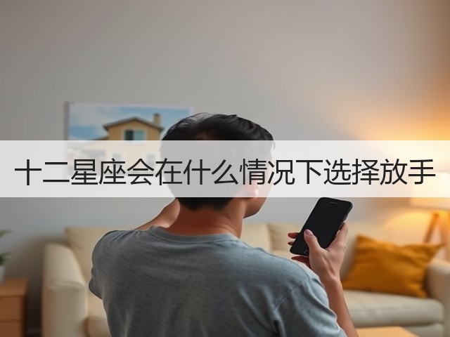 十二星座会在什么情况下选择放手(图2) 十二星座会在什么情况下选择放手(图2)