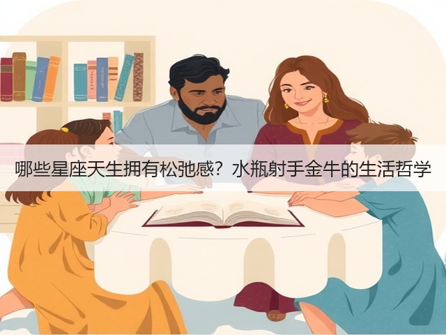哪些星座天生拥有松弛感？水瓶射手金牛的生活哲学(图1)