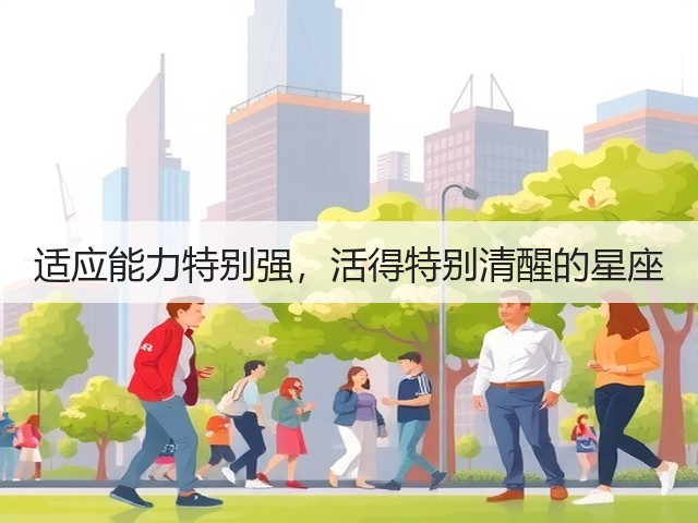 适应能力特别强，活得特别清醒的星座(图2)