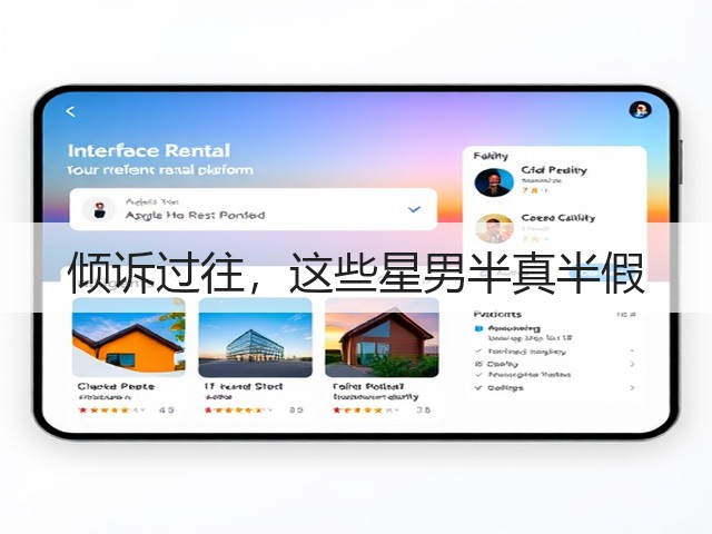 倾诉过往,这些星男半真半假(图2) 倾诉过往,这些星男半真半假(图2)