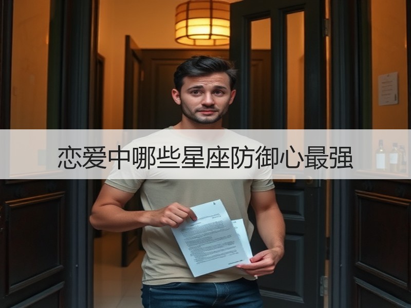 恋爱中哪些星座防御心最强