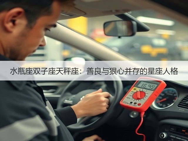 水瓶座双子座天秤座：善良与狠心并存的星座人格(图1)
