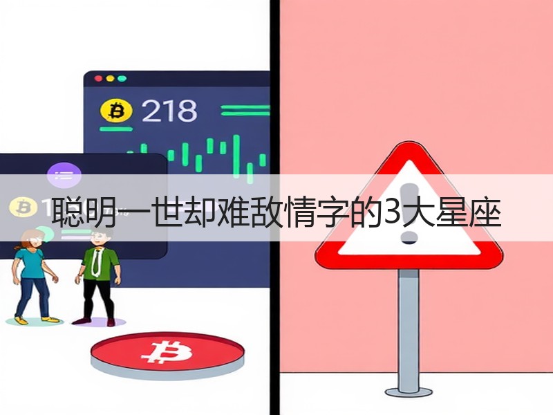 聪明一世却难敌情字的3大星座