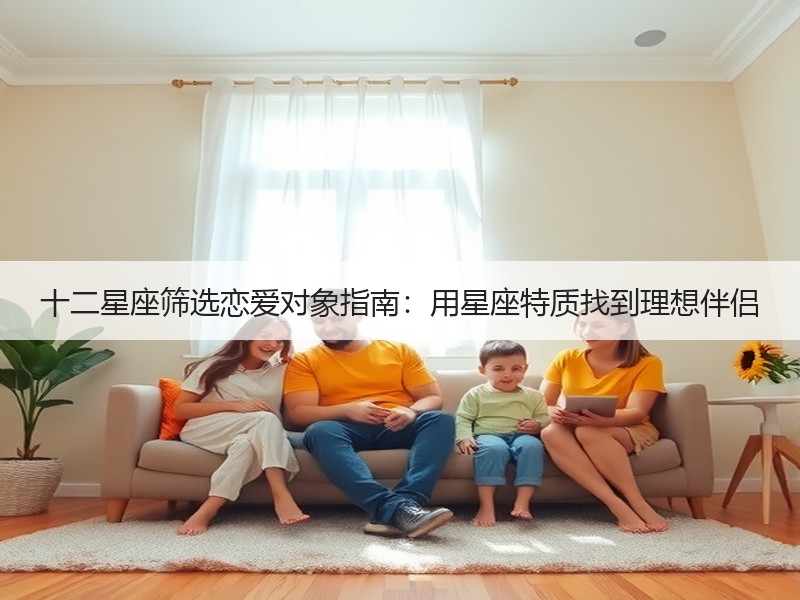 十二星座筛选恋爱对象指南：用星座特质找到理想伴侣