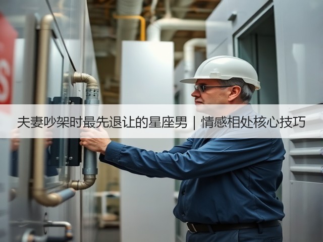 夫妻吵架时最先退让的星座男｜情感相处核心技巧(图2)