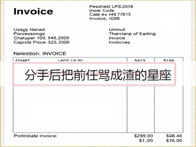 分手后把前任骂成渣的星座(图1)