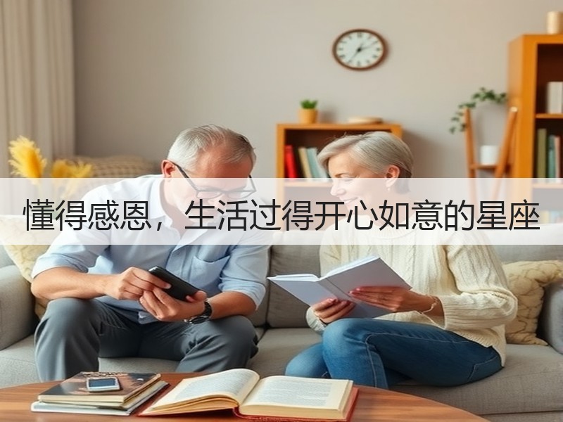 懂得感恩，生活过得开心如意的星座