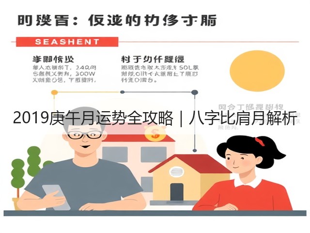 2019庚午月运势全攻略|八字比肩月解析(图3) 2019庚午月运势全攻略|八字比肩月解析(图3)
