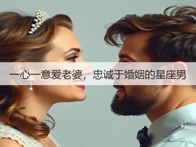 一心一意爱老婆,忠诚于婚姻的星座男(图1) 一心一意爱老婆,忠诚于婚姻的星座男(图1)