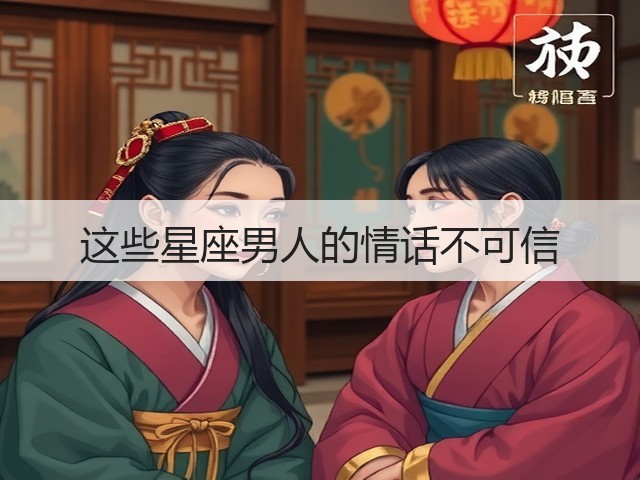这些星座男人的情话不可信(图2)