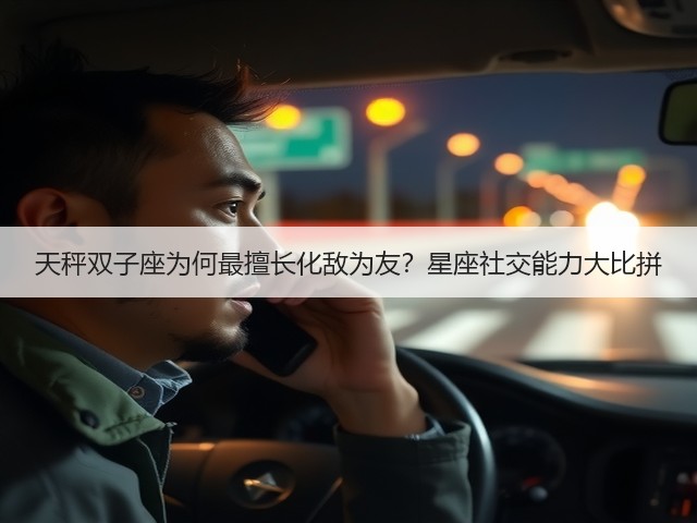 天秤双子座为何最擅长化敌为友?星座社交能力大比拼(图1) 天秤双子座为何最擅长化敌为友?星座社交能力大比拼(图1)