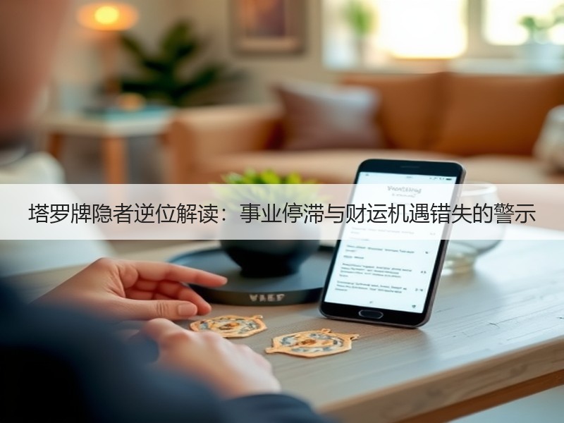塔罗牌隐者逆位解读：事业停滞与财运机遇错失的警示