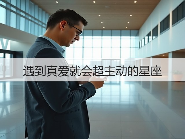 遇到真爱就会超主动的星座(图1) 遇到真爱就会超主动的星座(图1)