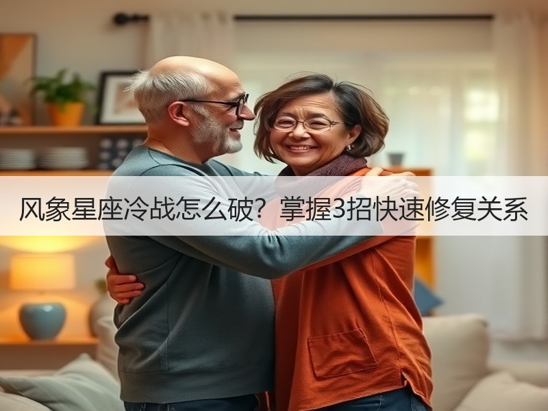 风象星座冷战怎么破？掌握3招快速修复关系
