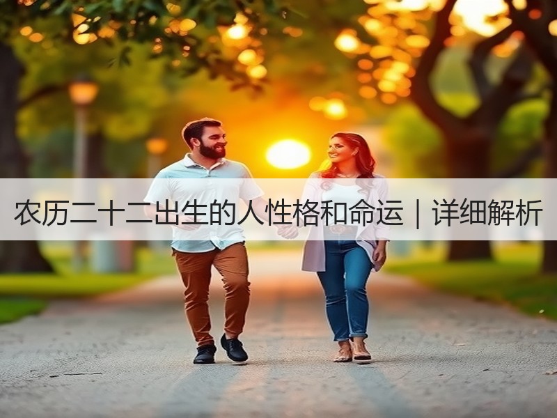 农历二十二出生的人性格和命运｜详细解析
