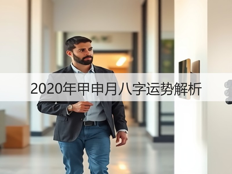 2020年甲申月八字运势解析