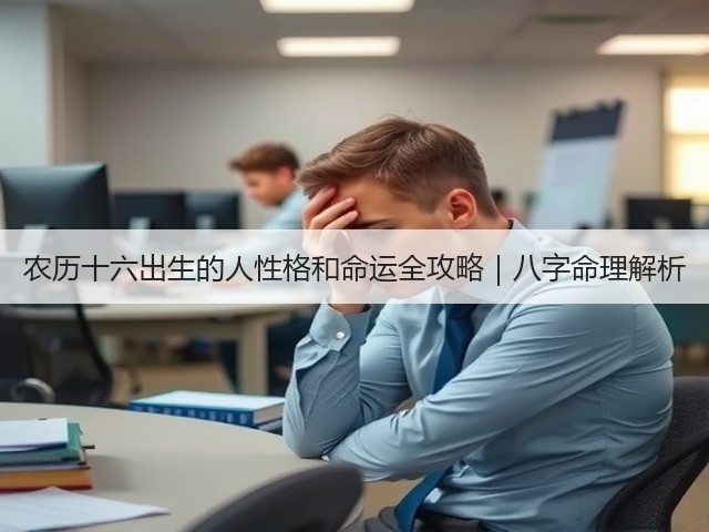 农历十六出生的人性格和命运全攻略|八字命理解析(图3) 农历十六出生的人性格和命运全攻略|八字命理解析(图3)