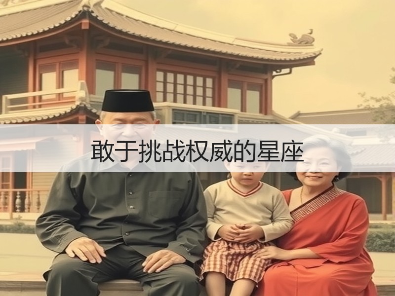 敢于挑战权威的星座
