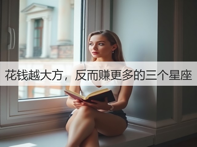 花钱越大方,反而赚更多的三个星座(图3) 花钱越大方,反而赚更多的三个星座(图3)