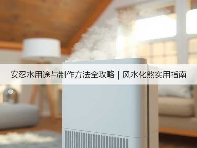 安忍水用途与制作方法全攻略｜风水化煞实用指南(图1)