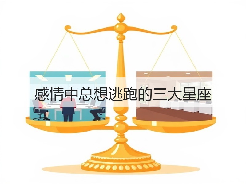 感情中总想逃跑的三大星座