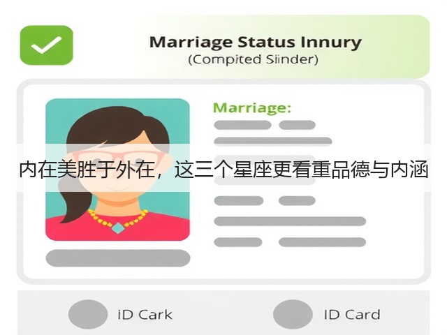 内在美胜于外在，这三个星座更看重品德与内涵(图1)