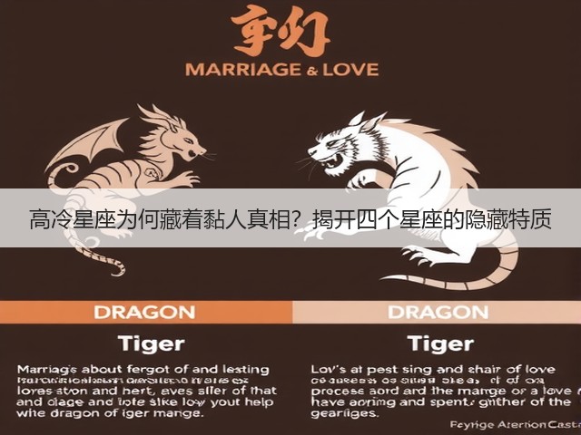高冷星座为何藏着黏人真相?揭开四个星座的隐藏特质(图1) 高冷星座为何藏着黏人真相?揭开四个星座的隐藏特质(图1)
