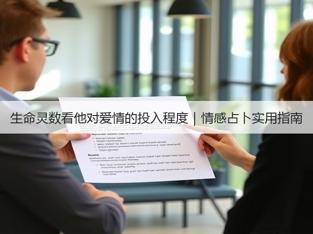 生命灵数看他对爱情的投入程度｜情感占卜实用指南(图3)
