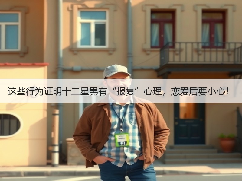 这些行为证明十二星男有“报复”心理，恋爱后要小心！