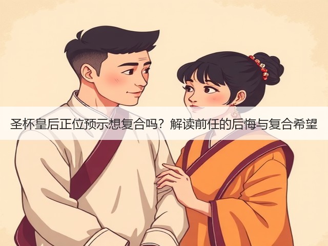圣杯皇后正位预示想复合吗？解读前任的后悔与复合希望(图3)