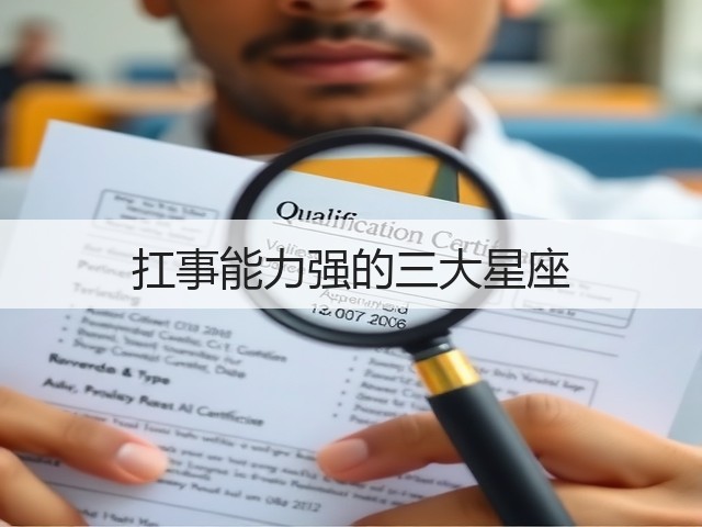 扛事能力强的三大星座(图1)