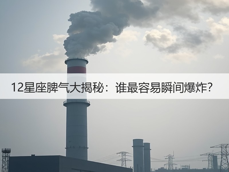 12星座脾气大揭秘：谁最容易瞬间爆炸？