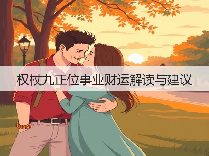 权杖九正位事业财运解读与建议