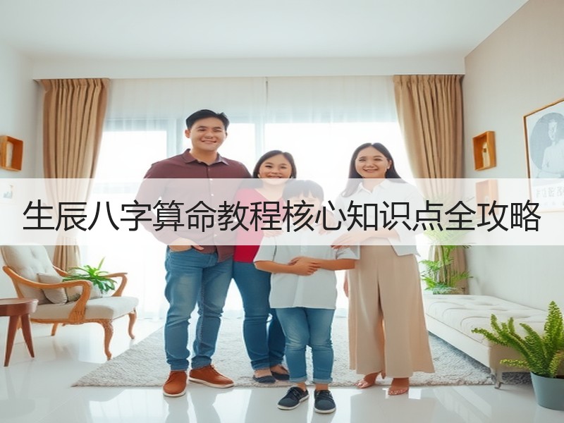 生辰八字算命教程核心知识点全攻略
