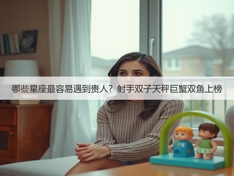 哪些星座最容易遇到贵人？射手双子天秤巨蟹双鱼上榜