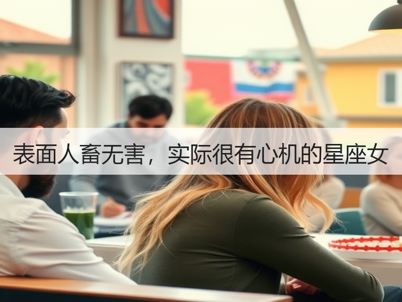 表面人畜无害，实际很有心机的星座女