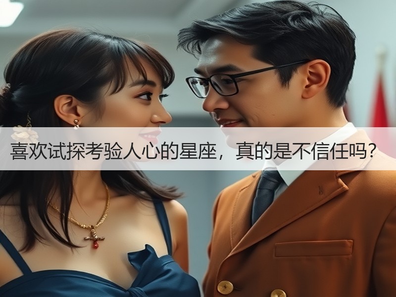 喜欢试探考验人心的星座，真的是不信任吗？