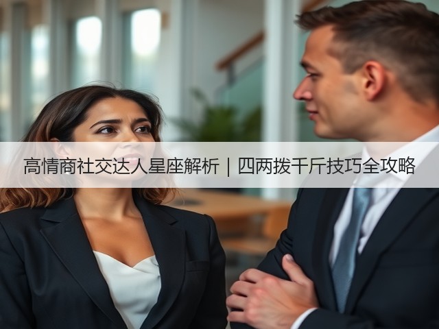高情商社交达人星座解析|四两拨千斤技巧全攻略(图3) 高情商社交达人星座解析|四两拨千斤技巧全攻略(图3)