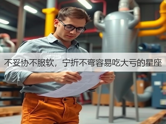不妥协不服软,宁折不弯容易吃大亏的星座(图1) 不妥协不服软,宁折不弯容易吃大亏的星座(图1)