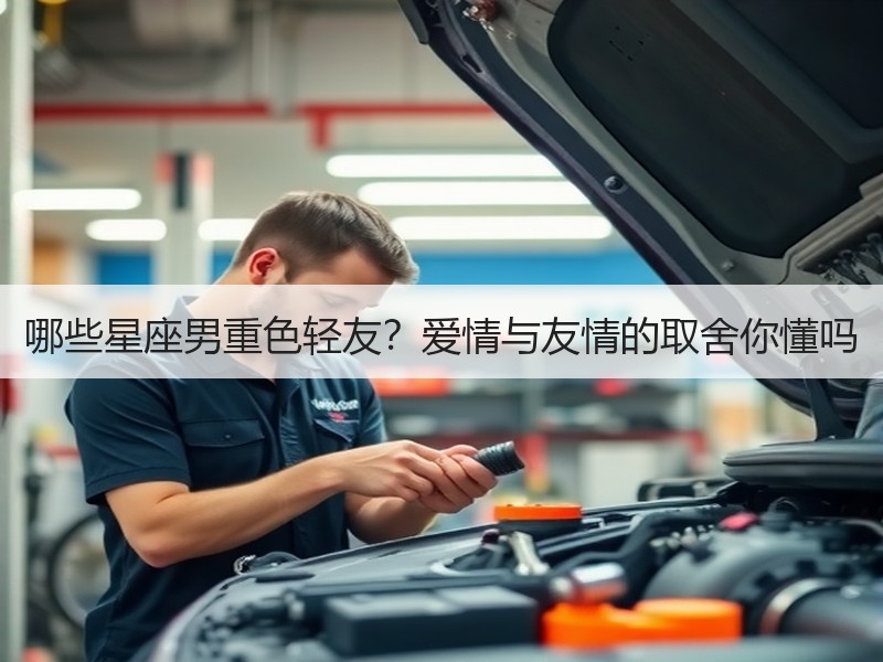 哪些星座男重色轻友？爱情与友情的取舍你懂吗