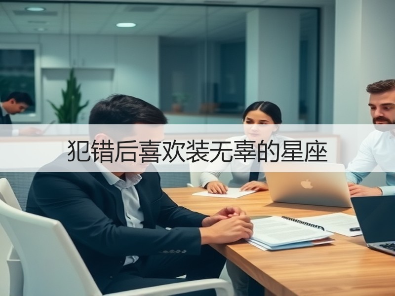犯错后喜欢装无辜的星座