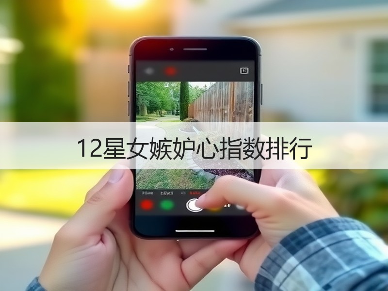 12星女嫉妒心指数排行